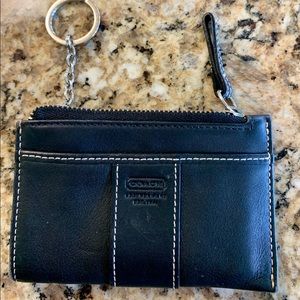 Coach Black Key & Card Holder